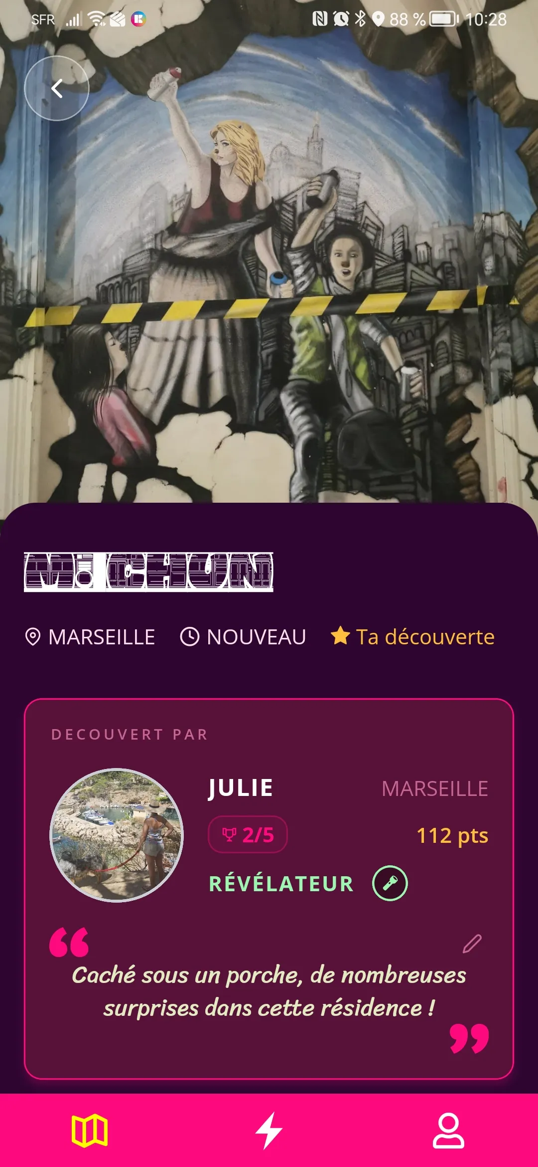 La fiche d'une œuvre flashée dans SAM
